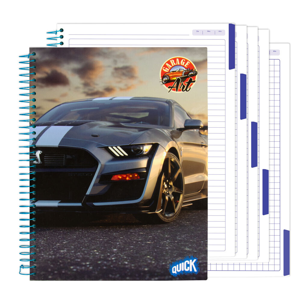 [DIST05235] CUADERNO C/ESPIRAL QUICK FLEX 100H CON DISEÑO