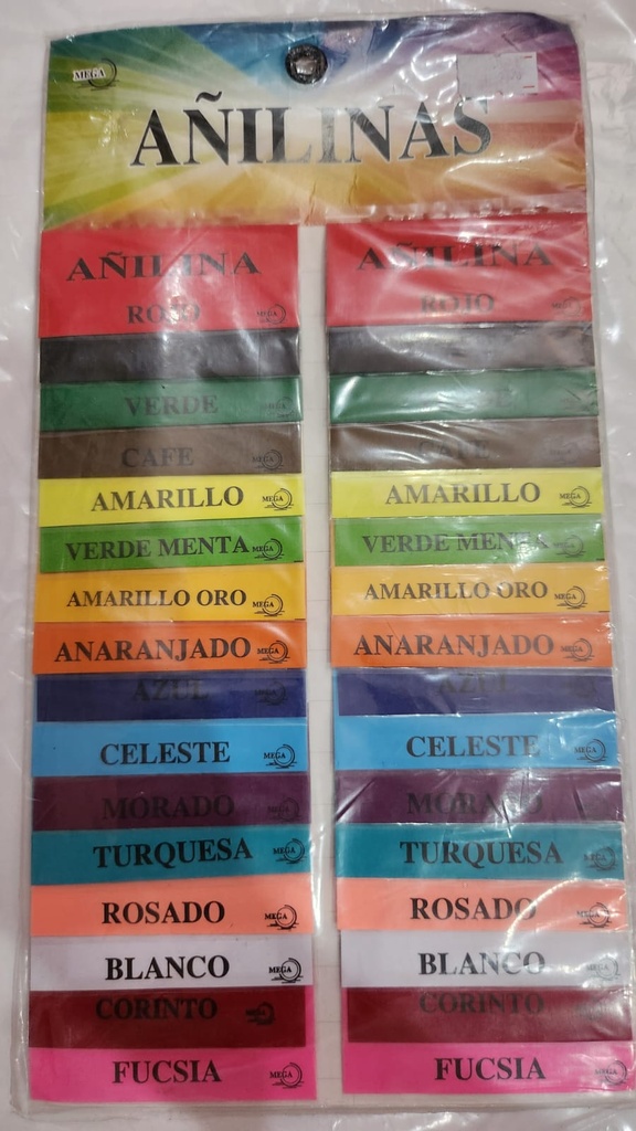 AÑELINA COLORES SURTIDOS CARTON 32 SOBRES
