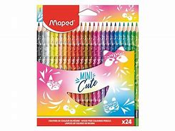 CRAYON MAPED 862203 MINI CUTE TRIANG. DE RESINA 24 COLORES