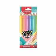 CRAYON DE MADERA MAPED 832069 COLORES PASTEL 12 COLORES