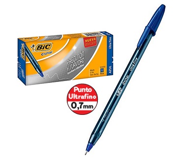 BOLIGRAFO BIC PRECISION 0.7MM AZUL CX12