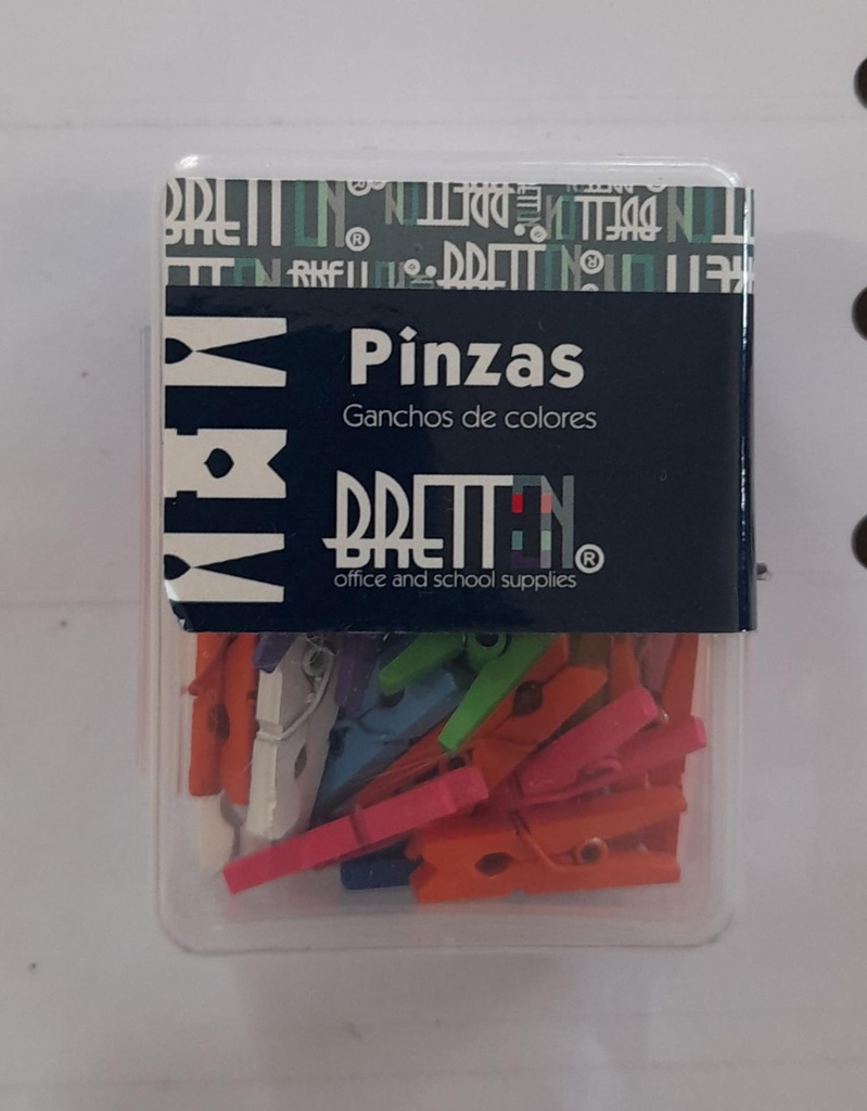 GANCHO DE ROPA BRETTON MINI P/MANUALIDADES (BX40)
