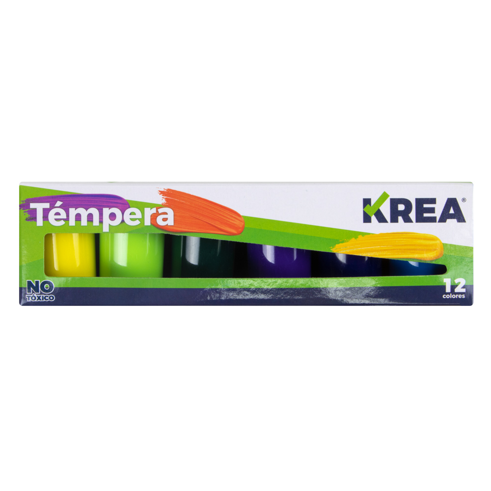 [DIST05317] TEMPERA KREA ESCOLAR 12 COLORES 20ML