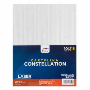 HOJA CARTA CARTULINA CONS. FAST E43 LASER 215GR