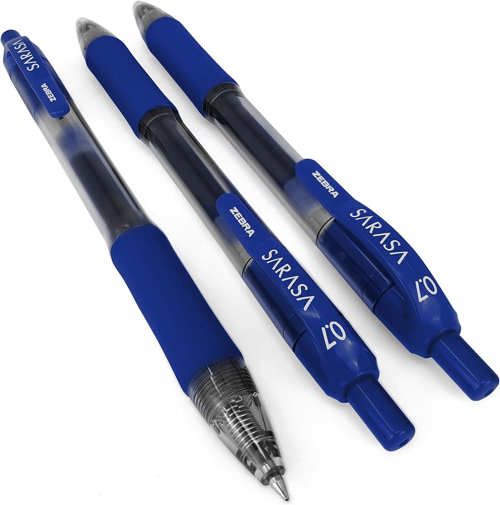 BOLIGRAFO ZEBRA SARASA RETRAC. GEL 0.7MM  AZUL CX12