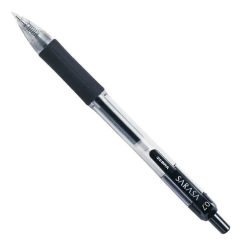 [DIST05342] BOLIGRAFO ZEBRA SARASA RETRAC. GEL 0.7MM  NEGRO CX12