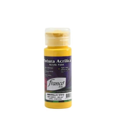 PINTURA ACRILICA 60ML FRANCO AMARILLO VIVO