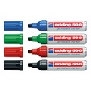 MARCADOR EDDING 500 PERMAN. P/BISEL.COLOR ROJO