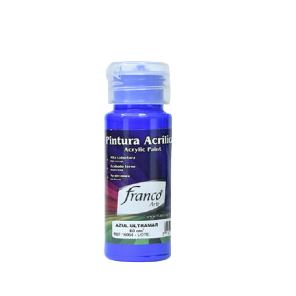 PINTURA ACRILICA 60ML FRANCO AZUL ULTRAMAR