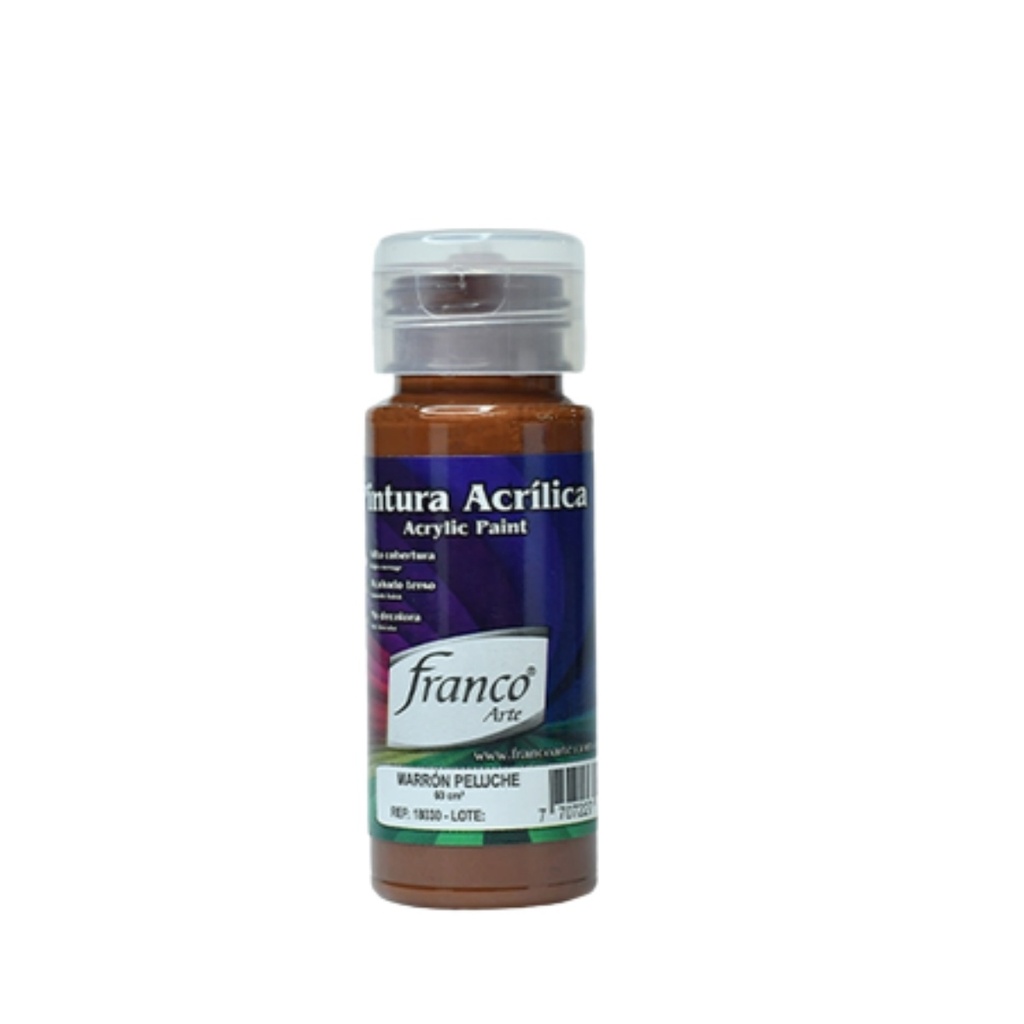 [DIST02144] PINTURA ACRILICA 60ML FRANCO MARRON PELUCHE