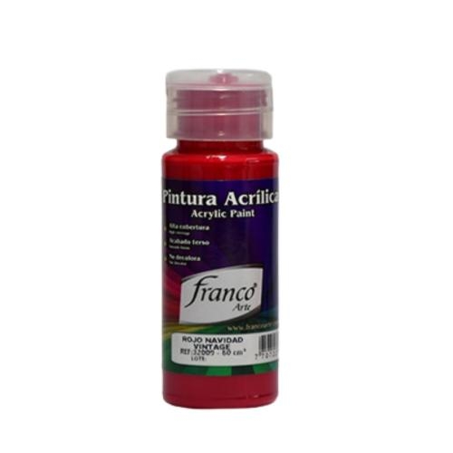 [DIST02308] PINTURA ACRILICA 60ML FRANCO ROJO NAVIDAD