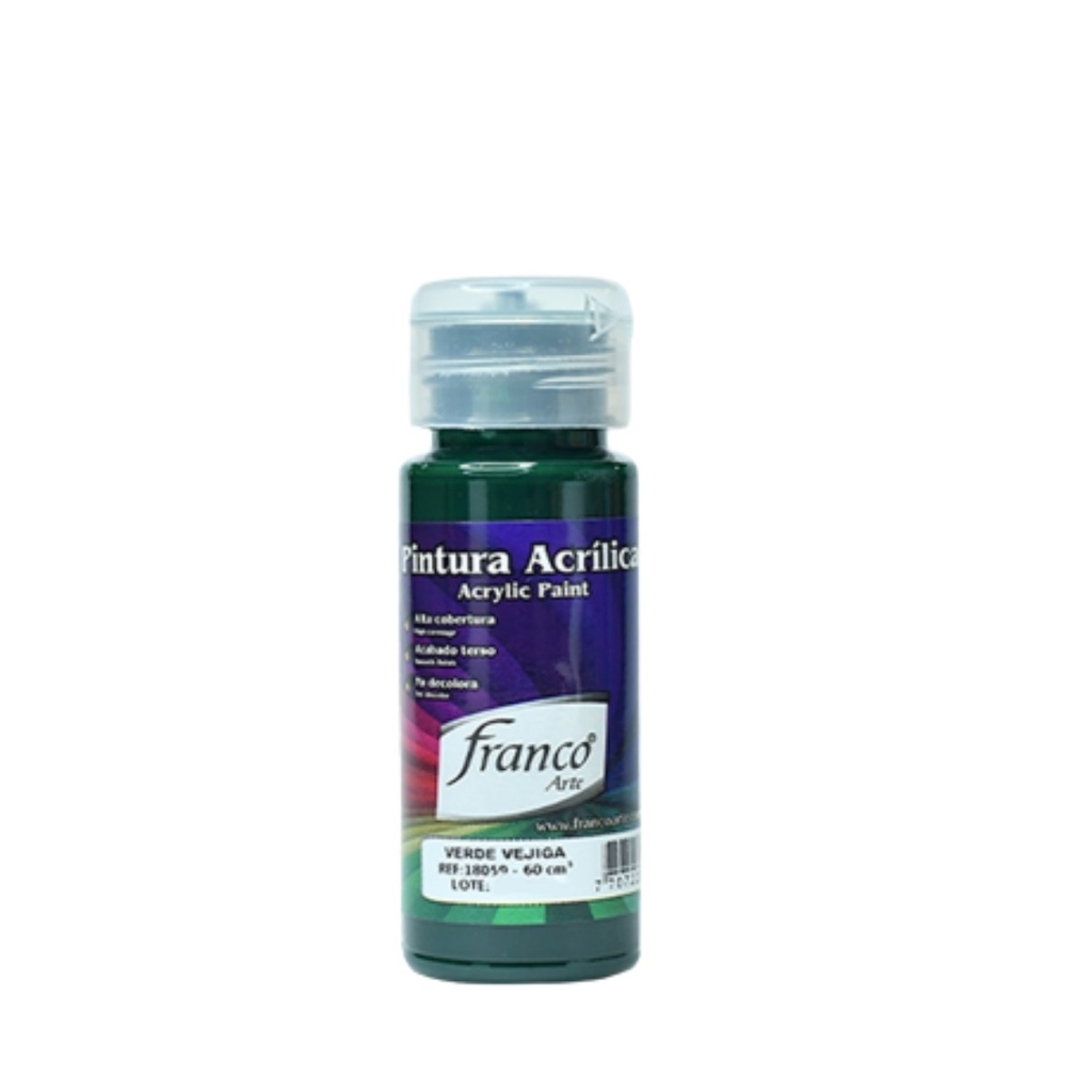 PINTURA ACRILICA 60ML FRANCO VERDE VEJIGA