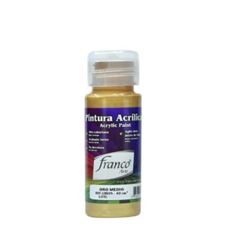 PINTURA ACRILICA 60ML FRANCO ORO