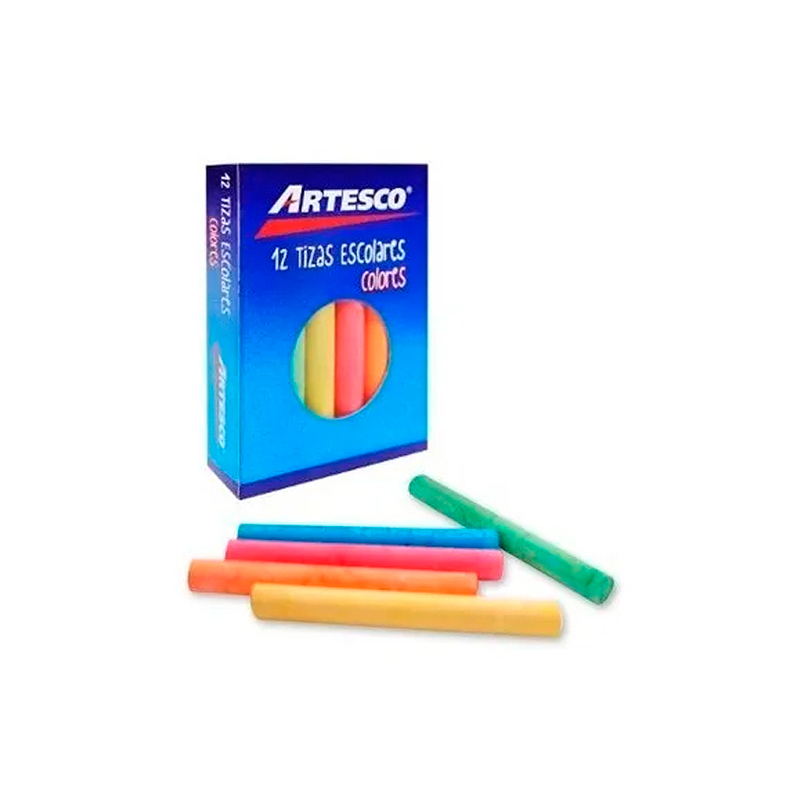 [DIST02593] YESO ARTESCO COLORES SURTIDOS CX12