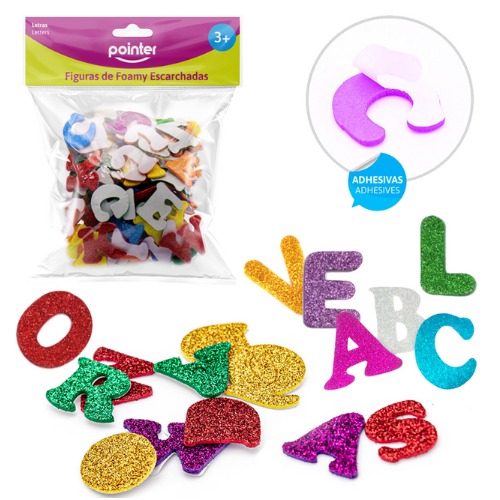 FIGURA FOAMY POINTER LETRAS C/ADHESIVO A126