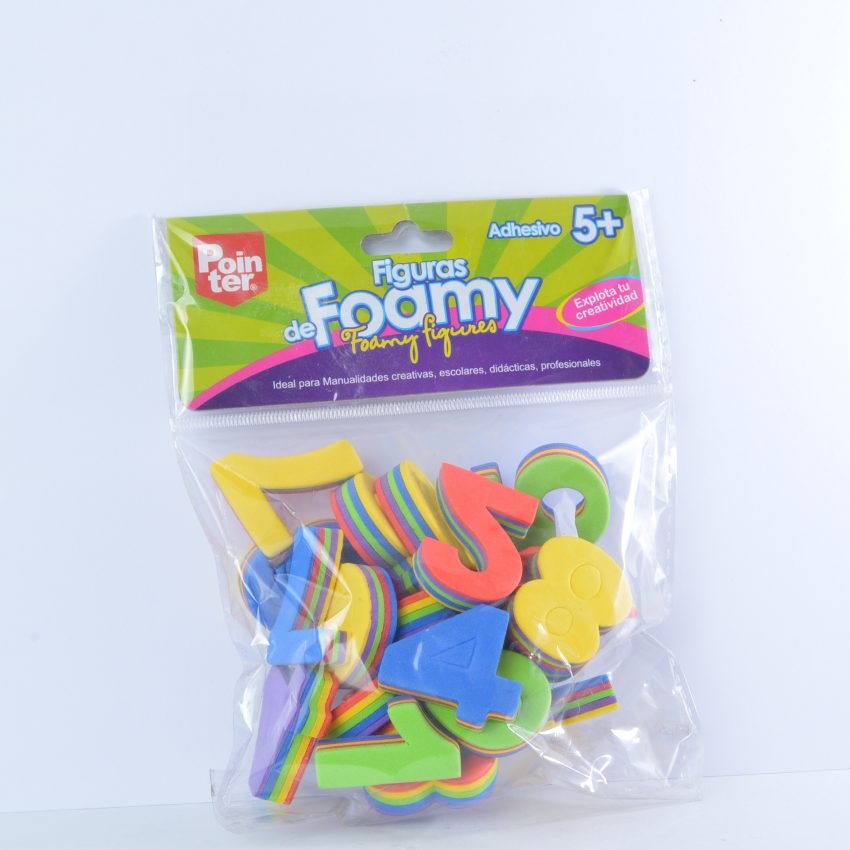 FIGURA DE FOAMY NUMEROS POINTER EVA-1309