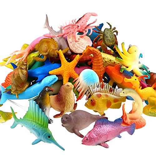 BOLSA DE ANIMALES PLASTICOS ACUATICOS