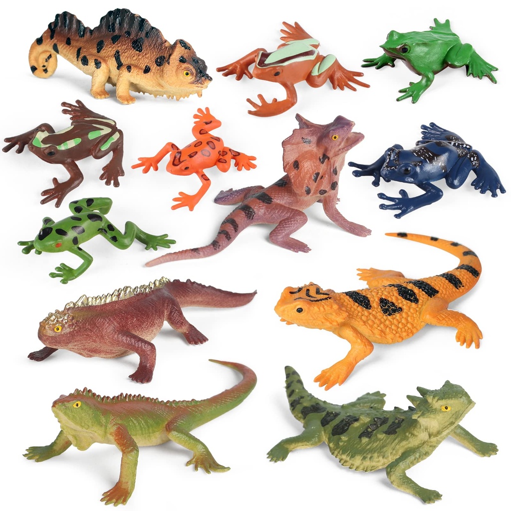 BOLSA DE ANIMALES PLASTICOS REPTILES