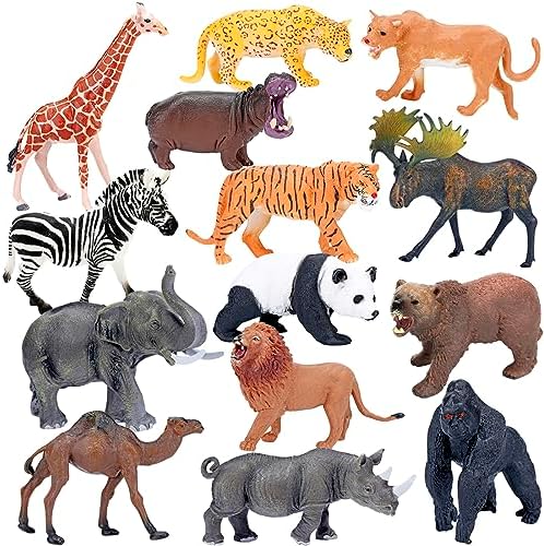 BOLSA DE ANIMALES PLASTICOS SALVAJES GRANDES