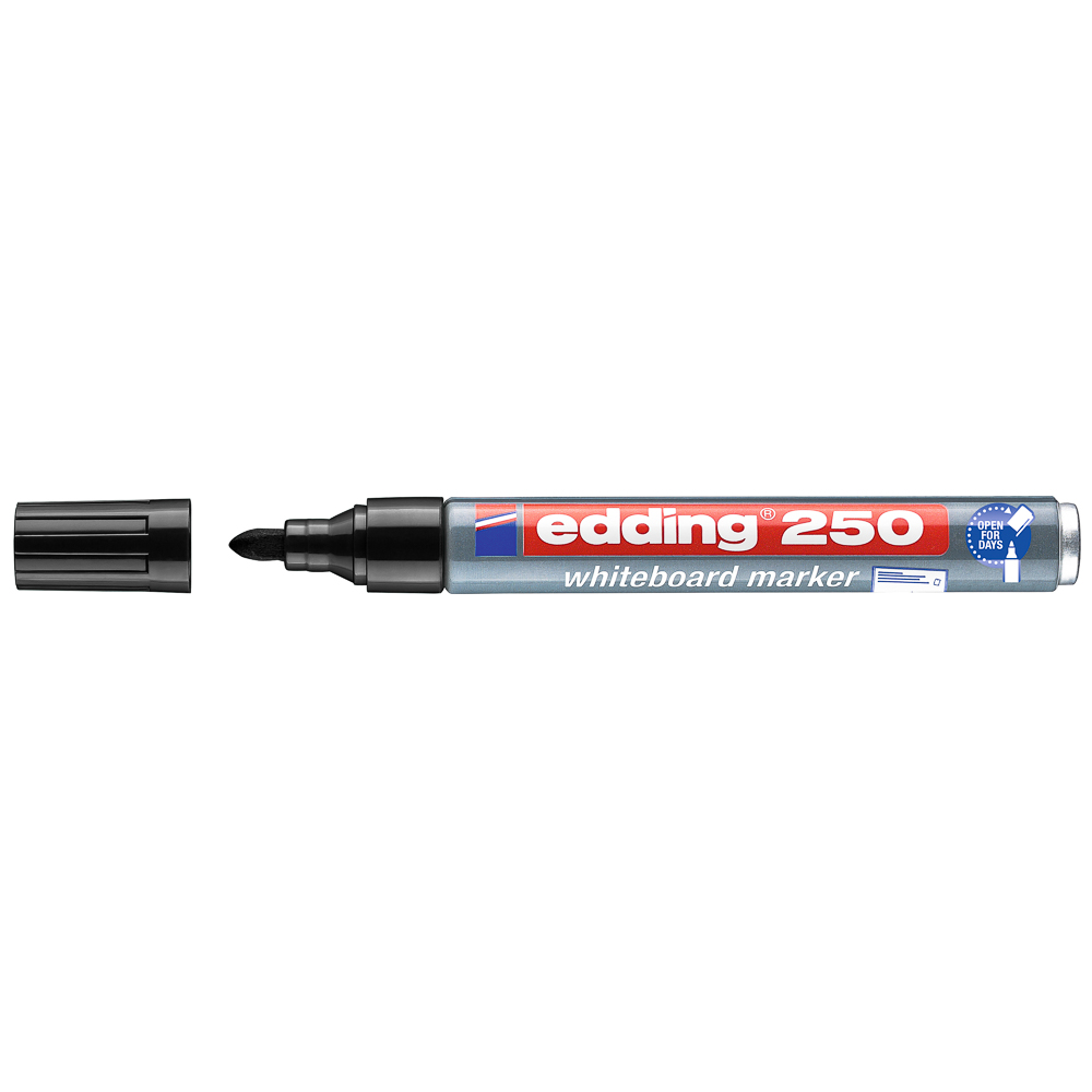 [DIST04117] MARCADOR EDDING METALICO PIZARRA 250 P/REDONDA NEGRO