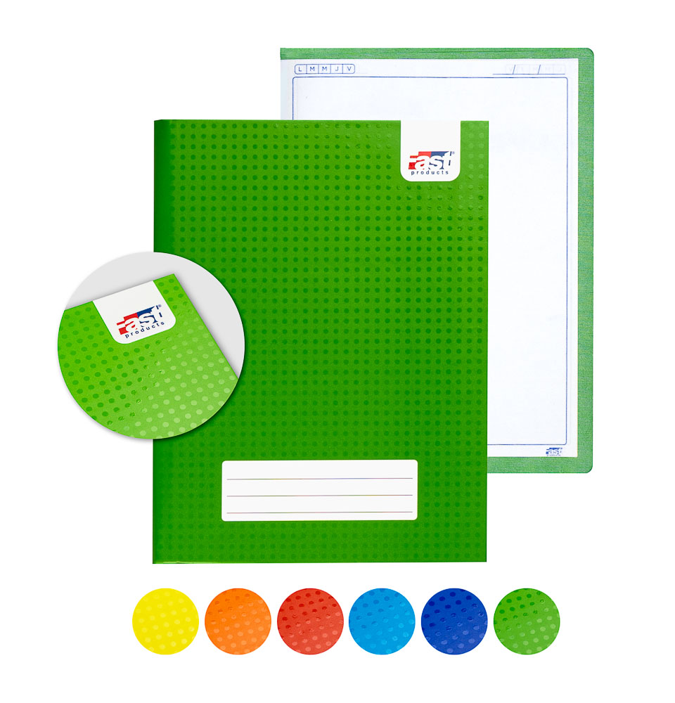 CUADERNO EMPASTADO FAST PEQ. 100H LISO