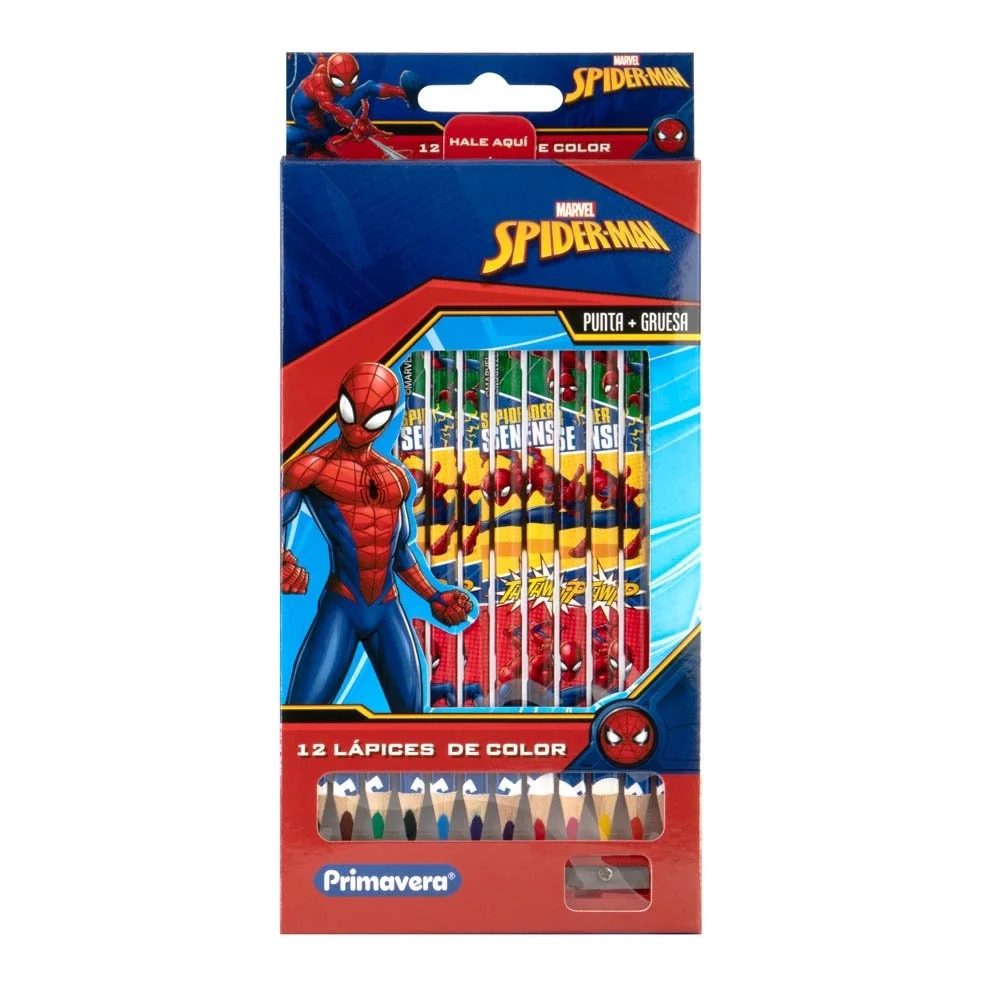 CRAYON DE MADERA PRIMAVERA JUMBO 12 COL. DISNEY NIÑO