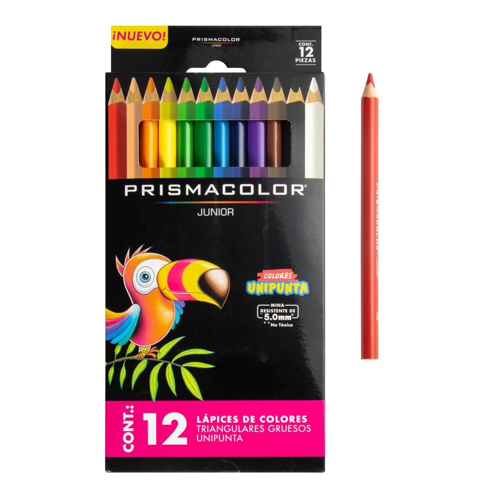 [DIST01943] CRAYON DE MADERA PRISMACOLOR JUMBO 12 COLORES