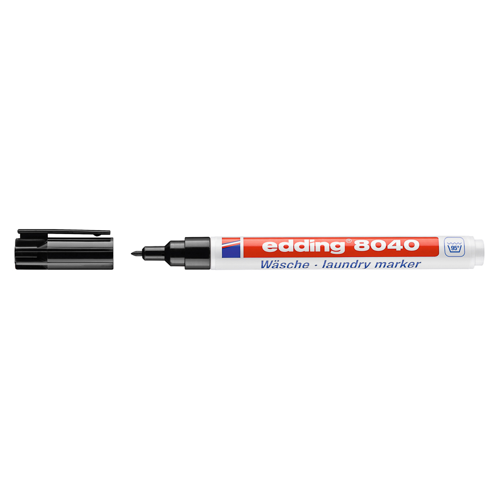 MARCADOR EDDING 8040 P/ROPA P/FINA NEGRO