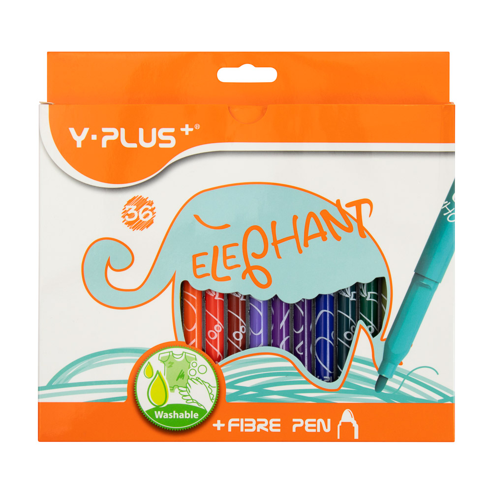 [DIST04407] MARCADOR Y-PLUS ELEPHANT P/FINA 36 COLORES