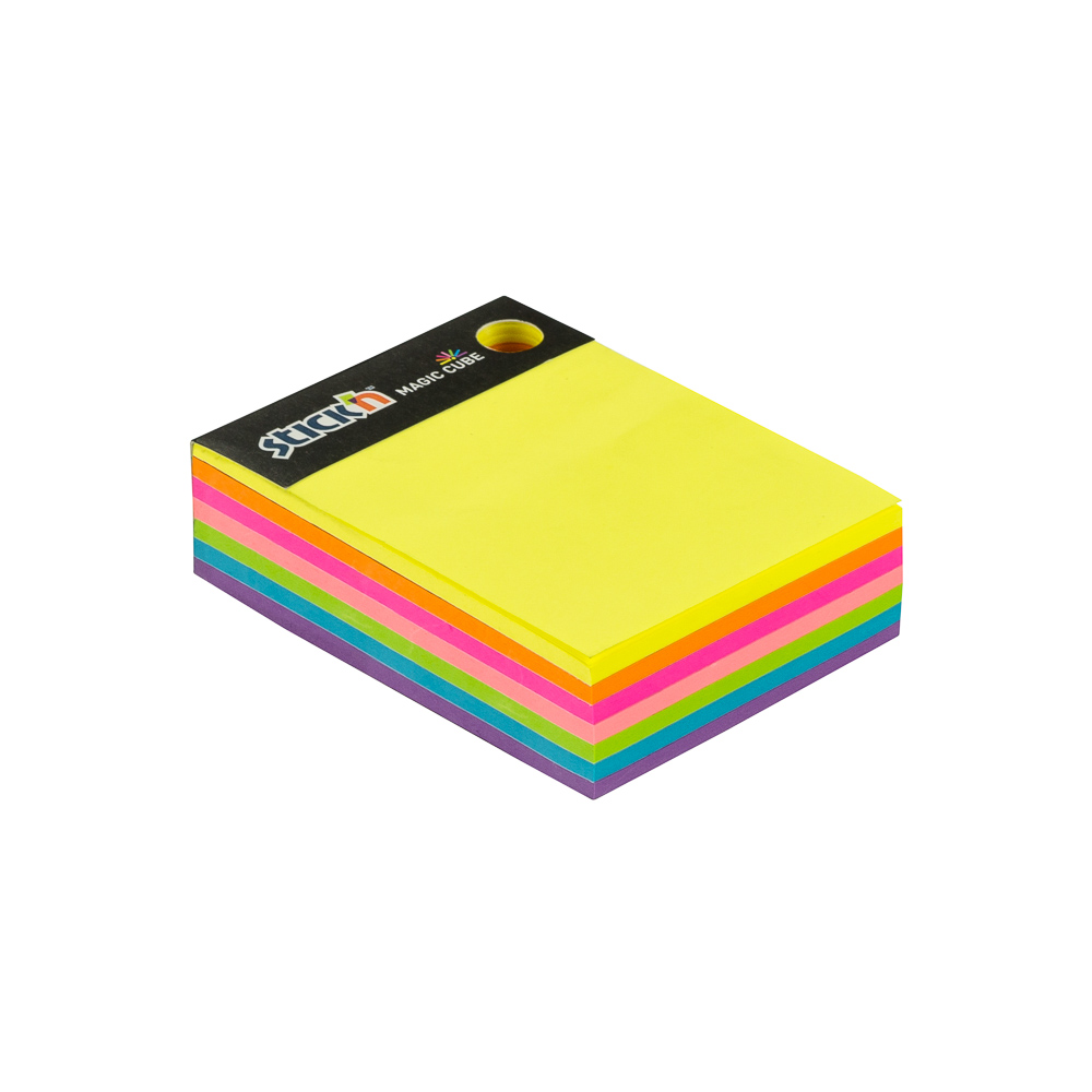 BLOCK STICKN 21255 ARCOIRIS MAGIC CUBE 4X3"