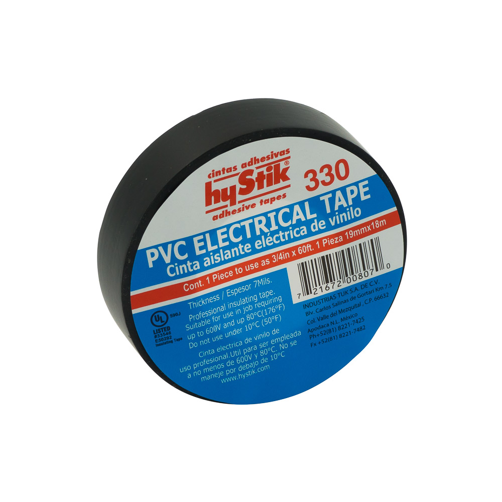 [DIST04424] CINTA DE AISLAR HYSTIK PROFESIONAL 330 19mmX18m