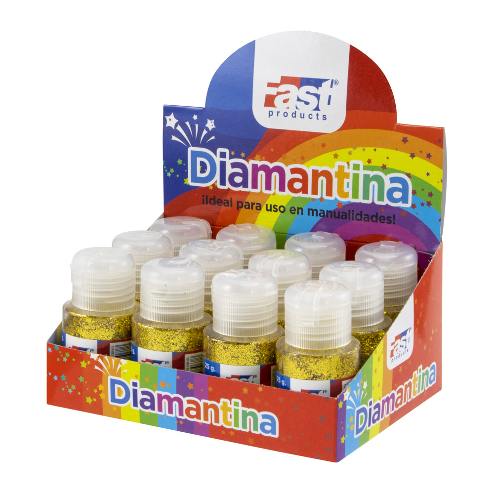 DIAMANTINA FAST BOTE 25GRS. DORADO (CX12)