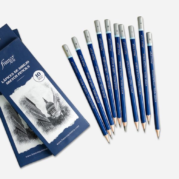 SET LAPICES DE DIBUJO FRANCO 10U SURT.