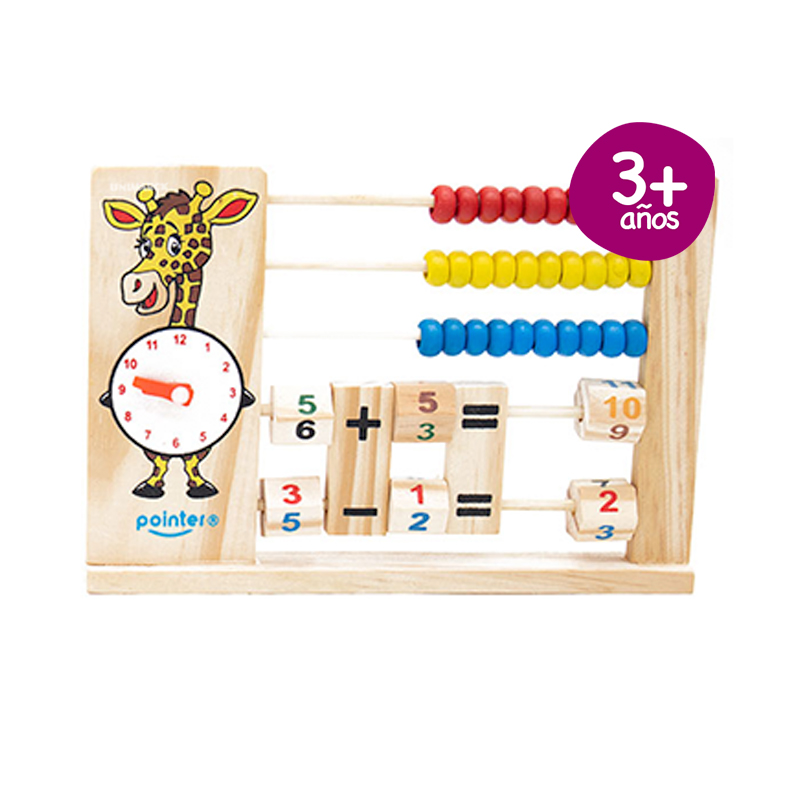 JUEGO DIDACTICO POINTER ABACO RELOJ Y NUMEROS A126-D2300