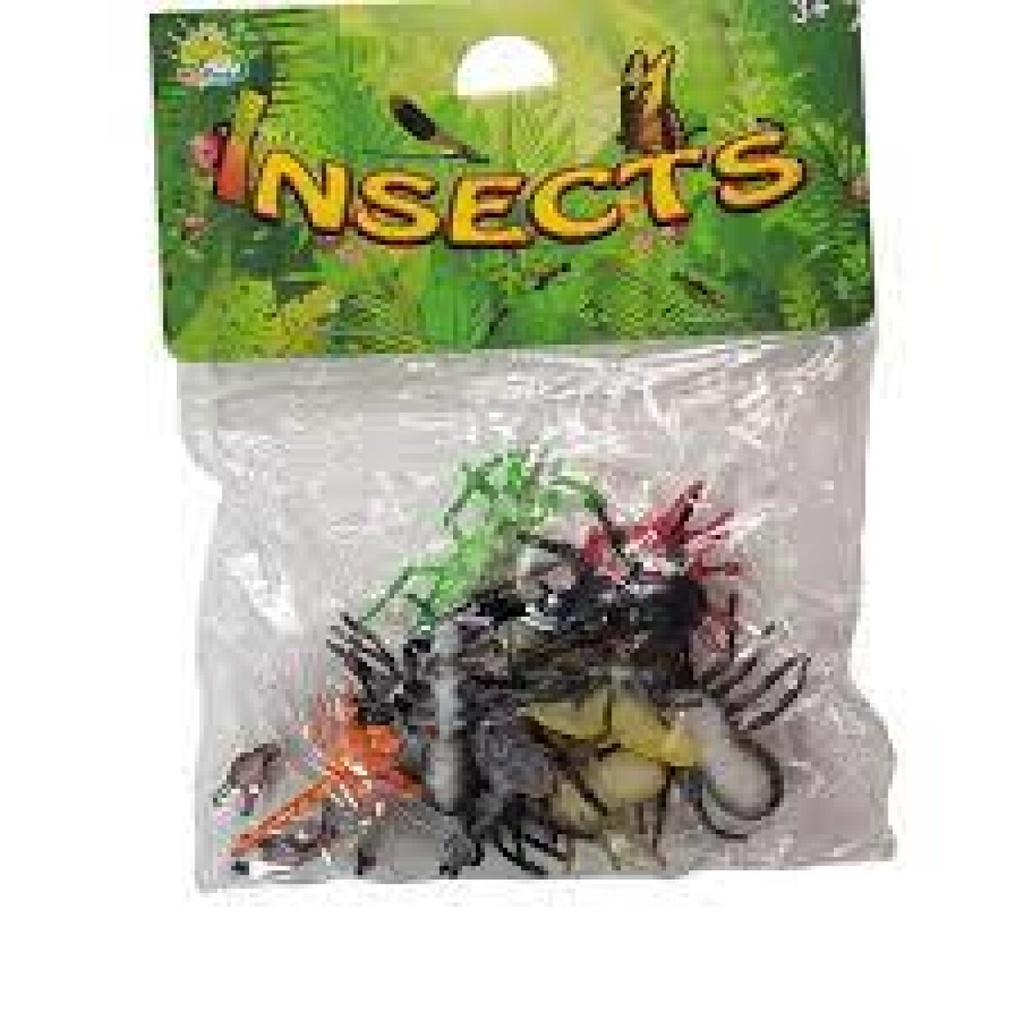 BOLSA DE ANIMALES PLASTICOS INSECTOS