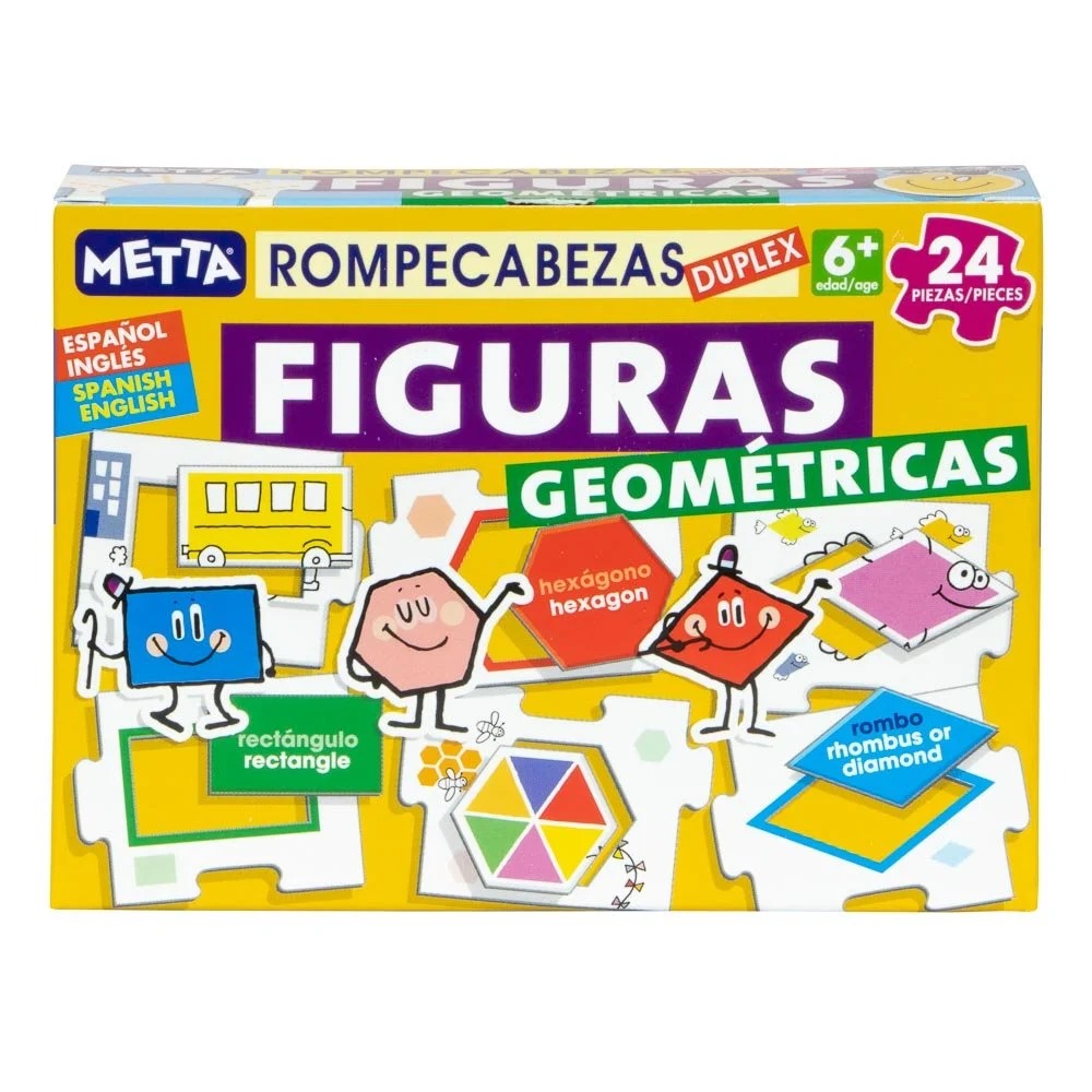 ROMPE CABEZAS METTA DUPLEX FIGURAS GEOMETRICAS