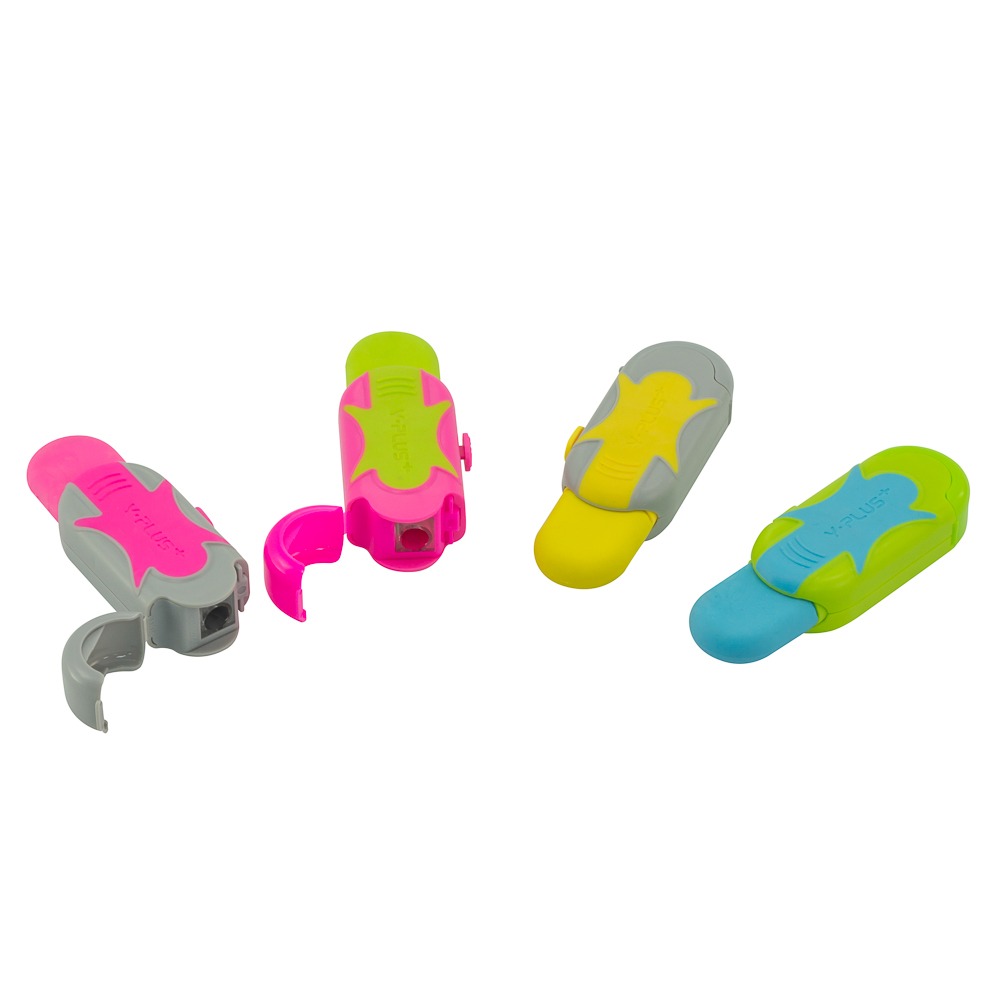 BORRADOR Y SACAPUNTAS Y-PLUS SOFT GRIP GUITAR (CX12)