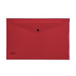 SOBRE PLASTICO BEAUTONE CARTA C/BROCHE ROJO