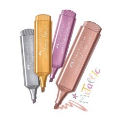 RESALTADOR FABER 4674 CASTELL METALICO 4 COL.