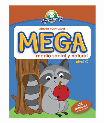 LIBRO P/COLOREAR MIS PASITOS SOCIAL Y NATURAL NIVEL C (MAPACHE)