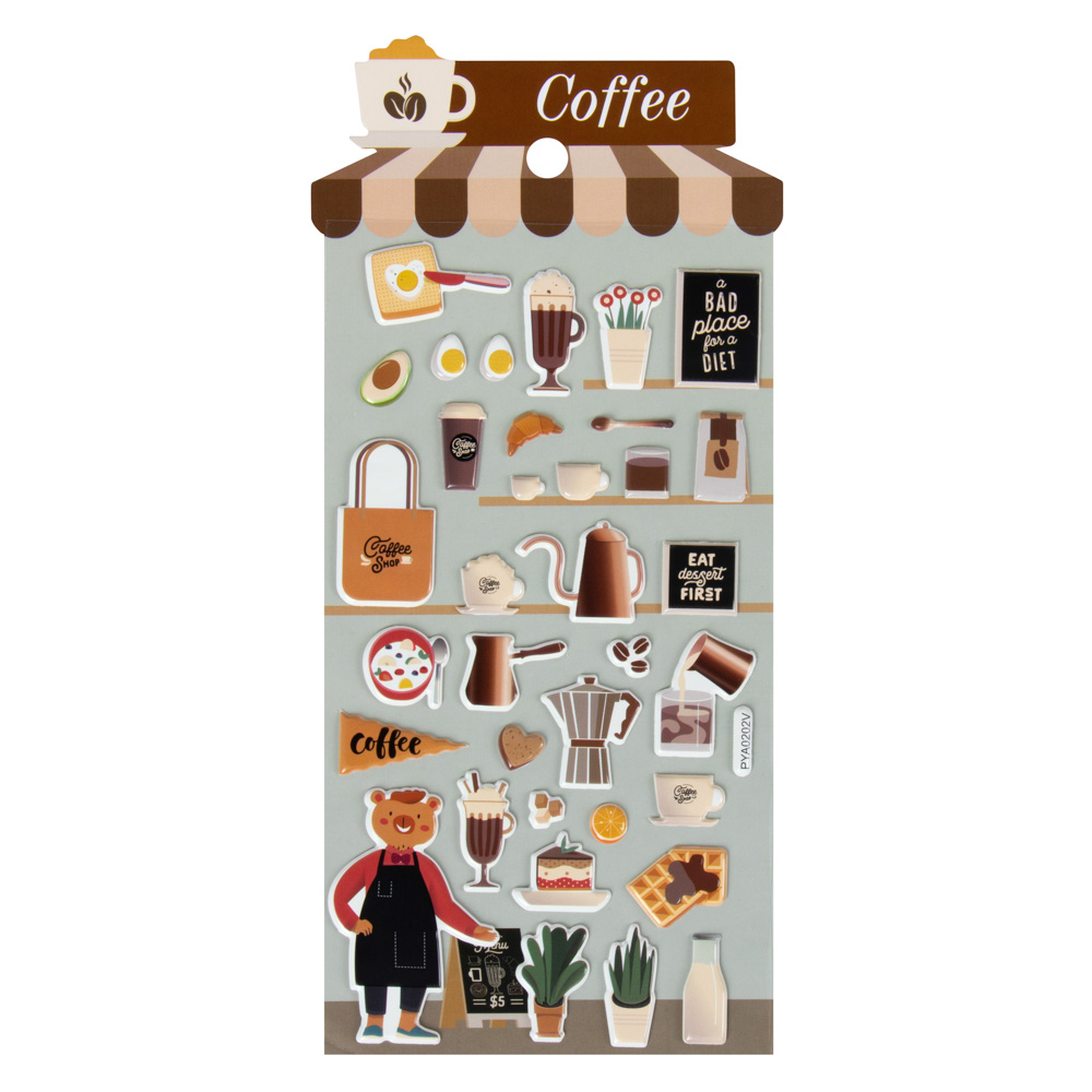 STICKER LK PYA0202V COFFEE
