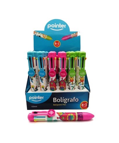 [DIST04688] BOLIGRAFO POINTER 8 COLORES BP-99-9A