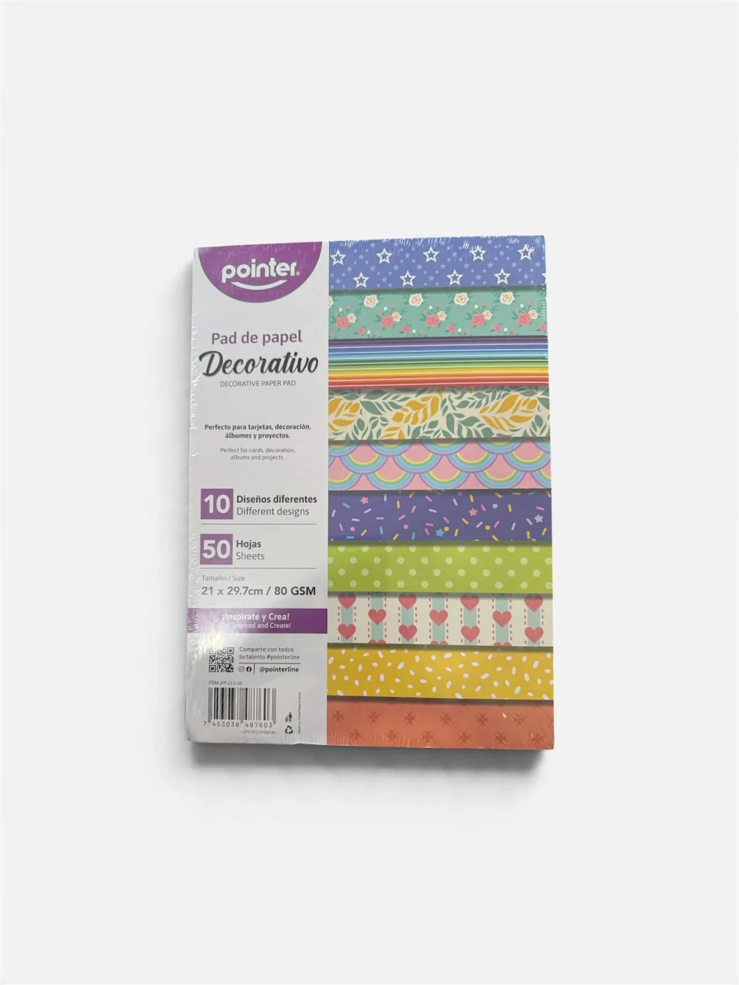 [DIST05417] BLOCK DE PAPEL DECORATIVO POINTER 50H