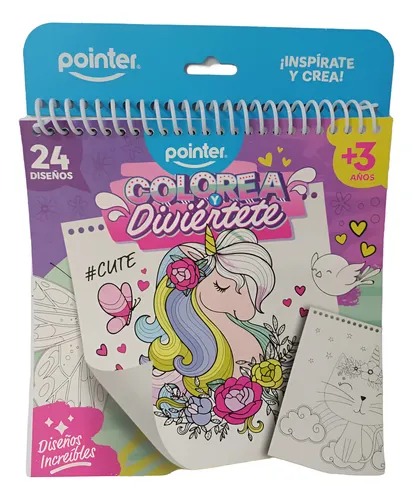 LIBRO PARA COLOREAR POINTER C/ESPIRAL DB-2448