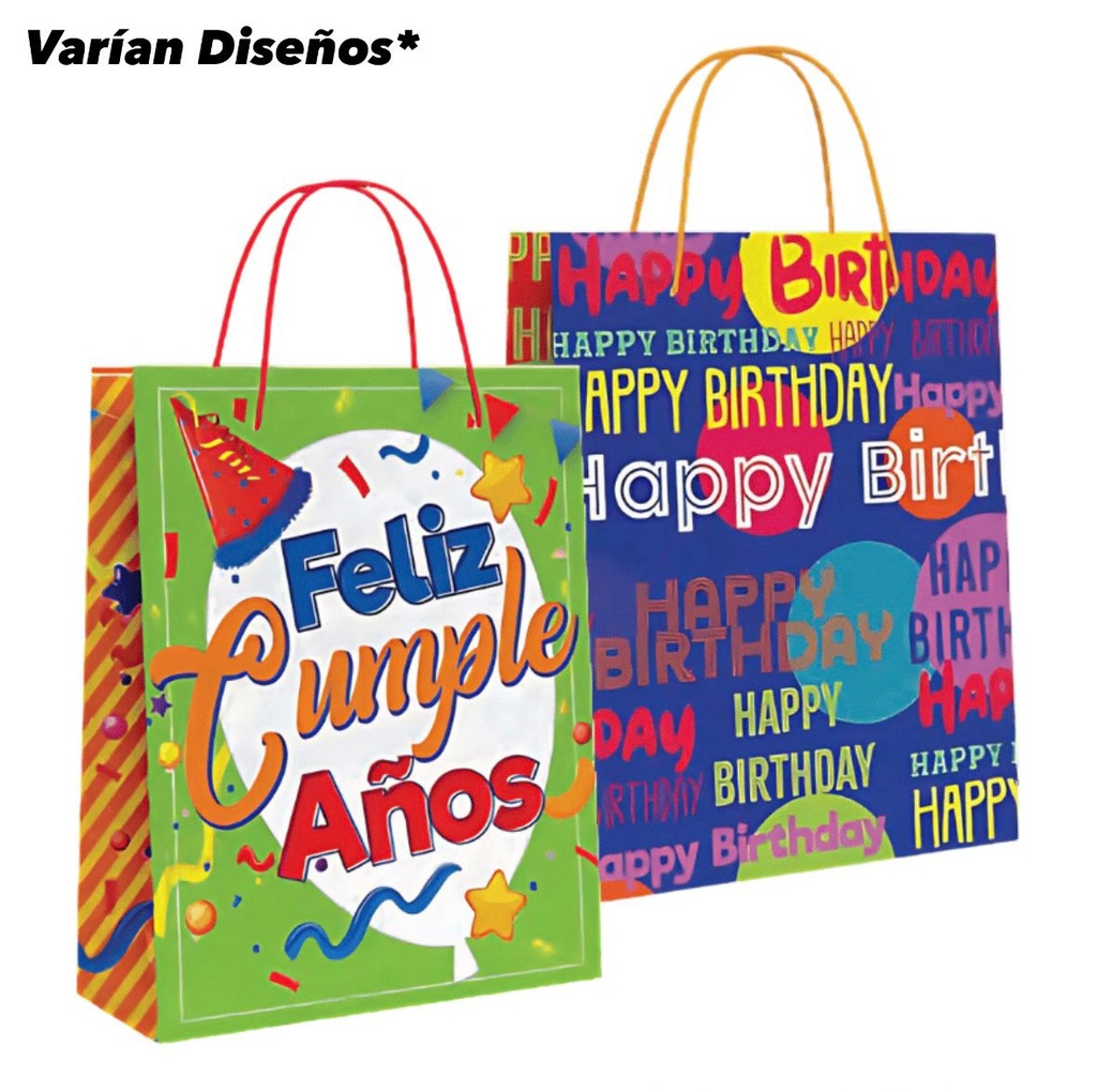BOLSA DE REGALO PRIMAVERA JUMBO FELIZ CUMPLEAÑOS