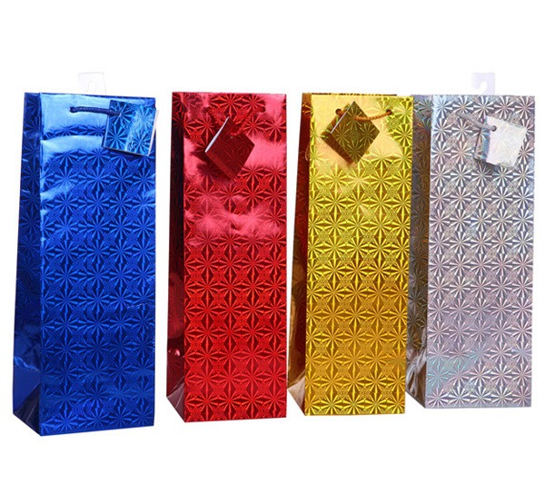 BOLSA PARA VINO PRIMAVERA  HOLOGRAFICA