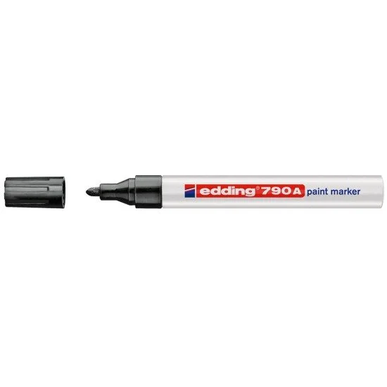 MARCADOR EDDING 790A METALICO PUNTA GRUESA NEGRO