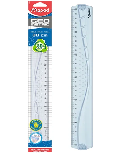 REGLA LINEAL MAPED 254330 GEOMETRIC P/ZURDOS 30CM