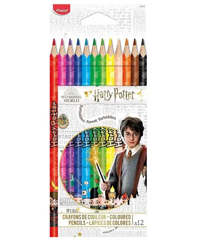 CRAYON DE MADERA MAPED 832053 HARRY POTTER 12 COLORES