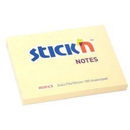 [DIST00104] BLOCK STICKN AMARILLO 3X4" COD. 21008